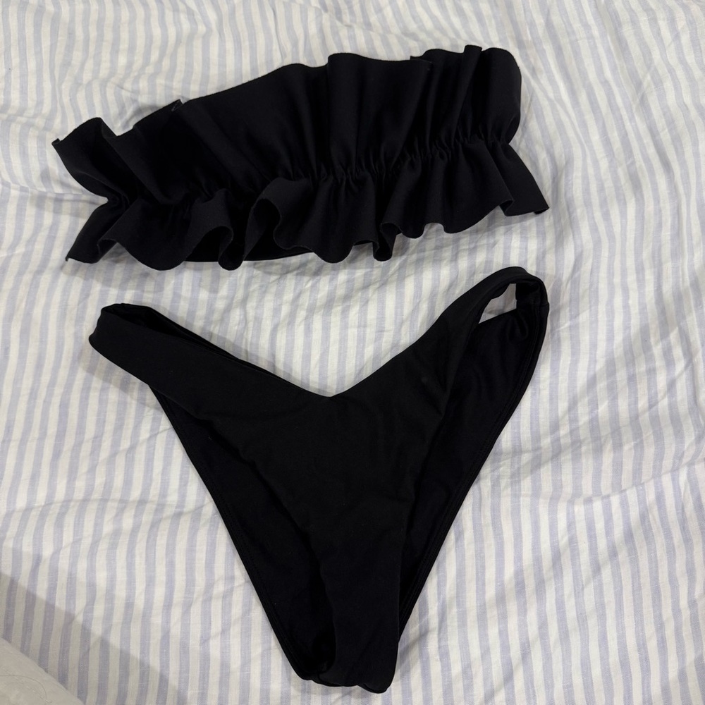 Lovers + Friends Black Bikini